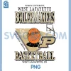 Boilermakers Basketball PNG, Vintage Mackey Arena White PNG