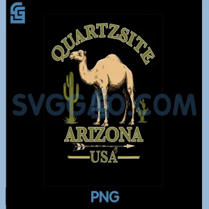 Quartzsite Arizona PNG, Camel Design PNG