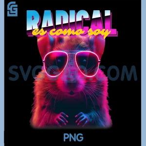 Radical Es Cowo Say PNG, Retro Typographic Concept PNG