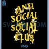 Anti Social Club Bees PNG, Funny Introvert PNG