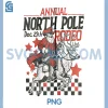 Cowboy Santa Riding Reindeer PNG, Western Christmas Art PNG