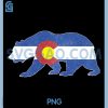 Distressed Colorado PNG, Bear Flag PNG