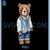 Dressed Teddy Bear PNG, Vintage Aesthetic PNG 1 Dressed Teddy Bear PNG, Vintage Aesthetic PNG