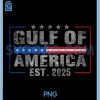 Gulf of America Est 2025 PNG, Vintage USA Coastal Patriot PNG