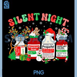 Propofol Silent Night PNG, ER ED RN ICU Nurses Christmas PNG