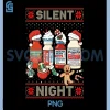 Silent Night Nurse Meds Christmas PNG, Funny Propofol Versed Ativan Art PNG