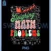 Sleighing Math Problems PNG, Santa Math Teacher Christmas PNG