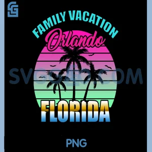 Sunset Palm PNG, Family Trip Orlando Florida PNG