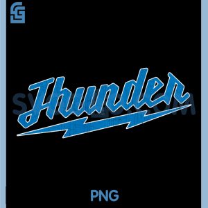 Thunder PNG, Classic Thunder Blue PNG