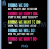 Things We Did Didnt Want Will Won't Do PNG, Retro Vintage PNG