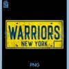 Warriors PNG, NYC Manhattan PNG, NY New York Movie License Plate PNG
