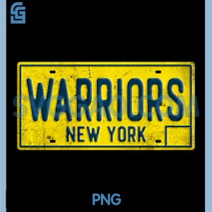 Warriors PNG, NYC Manhattan PNG, NY New York Movie License Plate PNG