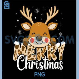 Merry Christmas Reindeer PNG, Family Matching Xmas PNG