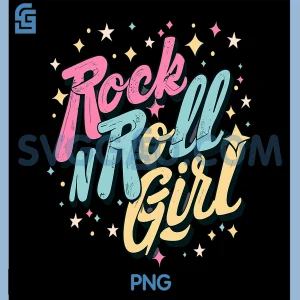Rock N Roll Girl PNG, Purple Darla PNG