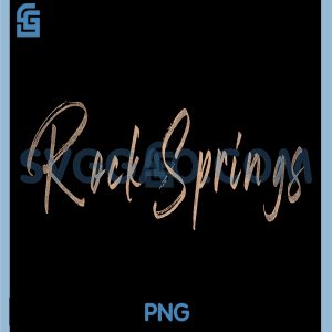 Rock Springs PNG, Wyoming Vintage Elegant Design PNG