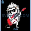 Rockstar Hedgehog PNG, Graphic With Electric Guitar PNG 1 Rockstar Hedgehog PNG, Graphic With Electric Guitar PNG