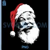 Santa Claus Face PNG, I Love Christmas White PNG