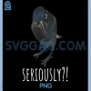 Sarcastic Crow Seriously Bird Clipart PNG, Funny Black Raven Illustration PNG 1 Sarcastic Crow Seriously Bird Clipart PNG, Funny Black Raven Illustration PNG