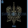 Serviam PNG, St Michael Latin PNG, Christian Catholic Graphic PNG