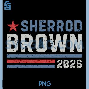 Sherrod Brown 2026 PNG, Senate from Ohio 2026 Vintage PNG