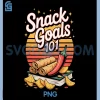 Snack Goals 101 PNG, Tasty Snack Inspiration PNG