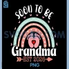 Soon To Be Grandma 2026 PNG, Rainbow Promoted To Grandma Est 2026 PNG 2 Soon To Be Grandma 2026 PNG, Rainbow Promoted To Grandma Est 2026 PNG