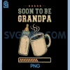 Soon to Be Grandpa PNG, Loading Baby Bottle PNG, Coffee Vintage Design PNG