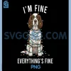 Im Fine Everything is Fine PNG, Springer Spaniel Christmas PNG 1 Im Fine Everything is Fine PNG, Springer Spaniel Christmas PNG
