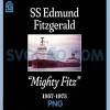 SS Edmund Fitzgerald Boat PNG, Mighty Fitz Legendary Freighter Art PNG