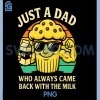 Just A Dad Who Always Came Back With Milk PNG, Stud Muffin Funny PNG