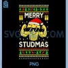 Stud Muffin Christmas Ugly Design PNG, Stud Muffin Funny PNG