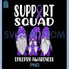 Support Squad PNG, Gnomes Purple PNG, Warrior Epilepsy Awareness PNG