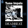 Tame Impala Deadbeat PNG, White Outline PNG