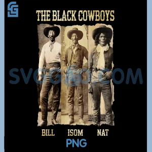 The Black Cowboys Bill ISOM NAT PNG, Vintage Western PNG