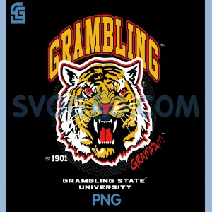 Grambling University Tiger PNG, Bold College Mascot Grambling State PNG