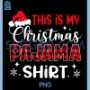 Funny Christmas Pajama PNG, Santa Hat Cozy Holiday Family Matching PNG