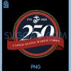 United States Marine Corps PNG, 250th Birthday Seal PNG