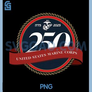 United States Marine Corps PNG, 250th Birthday Seal PNG