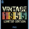 Vintage 70 Limited Edition PNG, Decorations 70yr PNG, 1955 70th Birthday PNG
