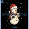 Christmas Snowman Drink PNG, Coffee Winter Snowman PNG