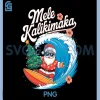 Mele Kalikimaka PNG, Christmas Santa Surfing PNG
