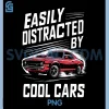 Easily Distracted by Cool Cars PNG, Vintage Muscle Car PNG