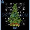 Weed Christmas Tree PNG, Funny Xmas Cannabis 420 Pot PNG