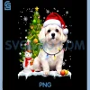 Christmas Dog Maltese PNG, Santa Xmas Wiener PNG