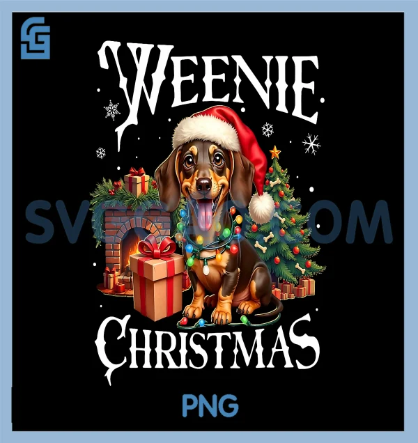 Wiener Chrismas PNG, Christmas Dogs Dachshund PNG – SVGGAO