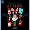 Christmas Silent Night PNG, Groovy ER CNA Nurse ICU PNG, Funny Santa PNG