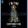 Wirehaired Pointing Griffon PNG, I'm Fine Everything is Fine PNG