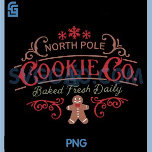 Bakery North Pole Cookie PNG, Christmas Gingerbread PNG