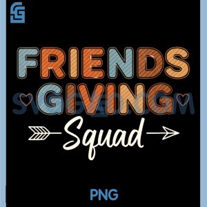 Friendsgiving Squad PNG, Retro Fall Design PNG, Friends Giving Squad PNG