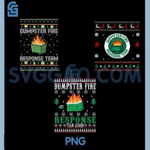 Dumpster Fire Response Team PNG Bundle, Chaos Ugly Cute Employee Bundle PNG